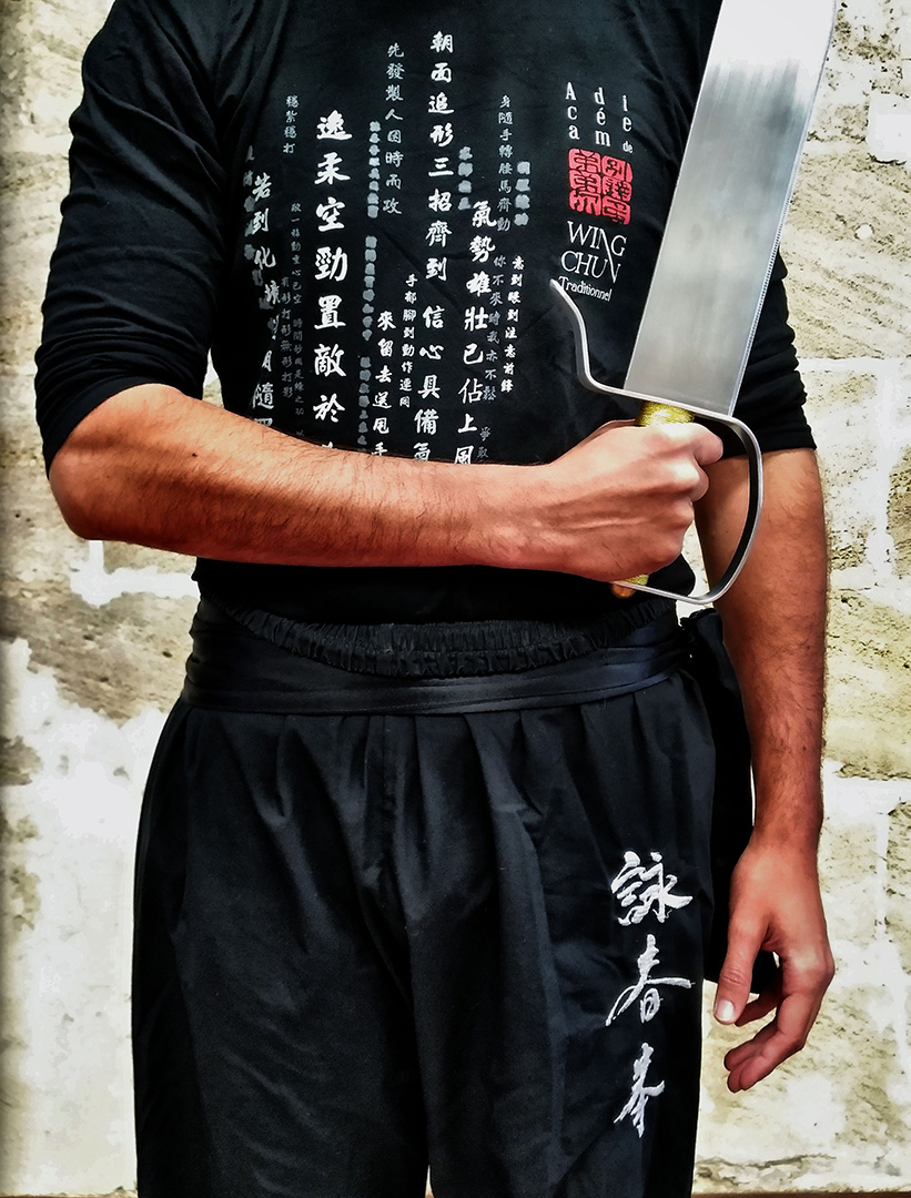 Paire de couteaux papillons Baat Jaam Do, arme traditionnelle du Wing Chun