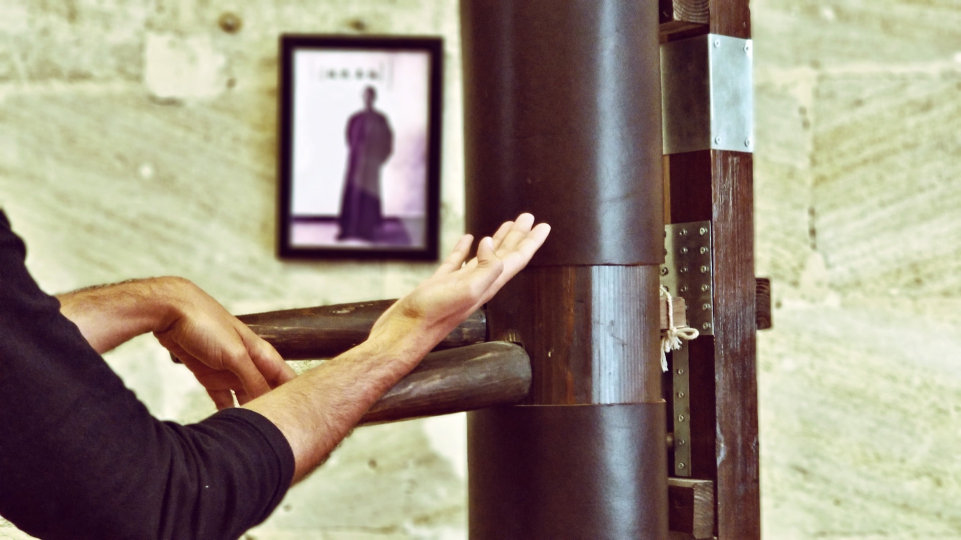 Gros plan sur un travail de mains du Wing Chun Traditionnel