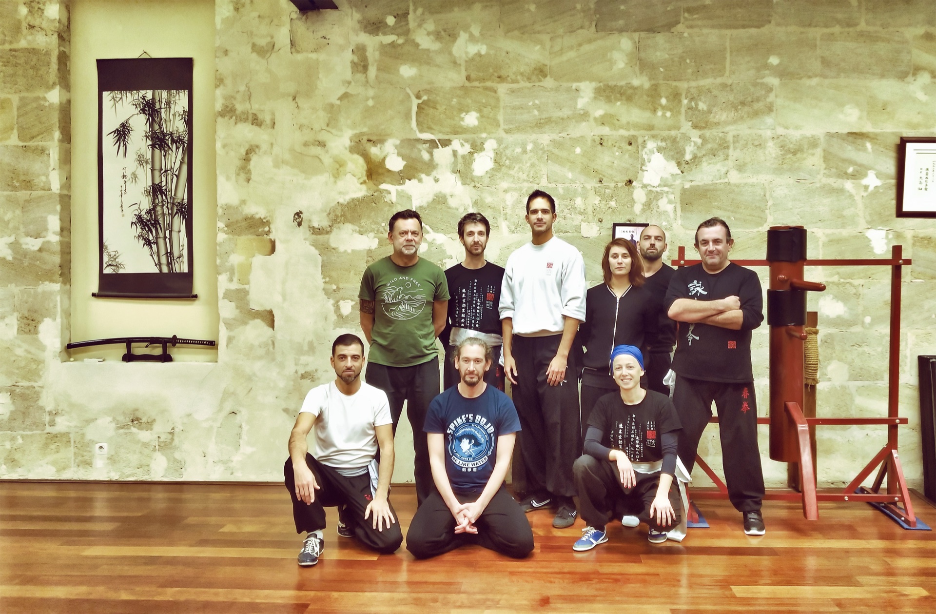 Pratiquants réunis pour le stage de Wing Chun du 26 janvier 2019